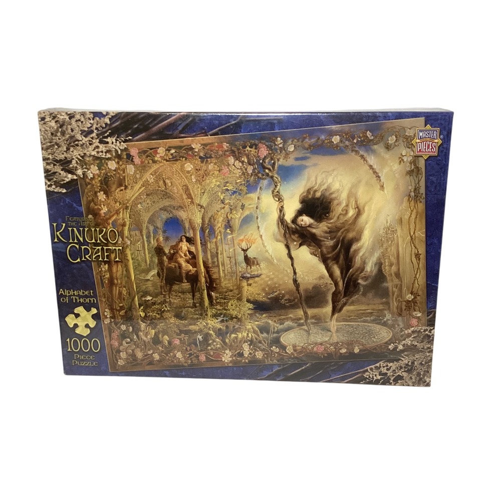 MasterPieces Kinuko Craft Alphabet of Thorn 1000 Piece Jigsaw Puzzle 70510 NEW